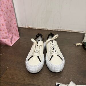 Fendi White and Black Women's Sneakers